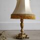 Bronze tripod bedside lamp