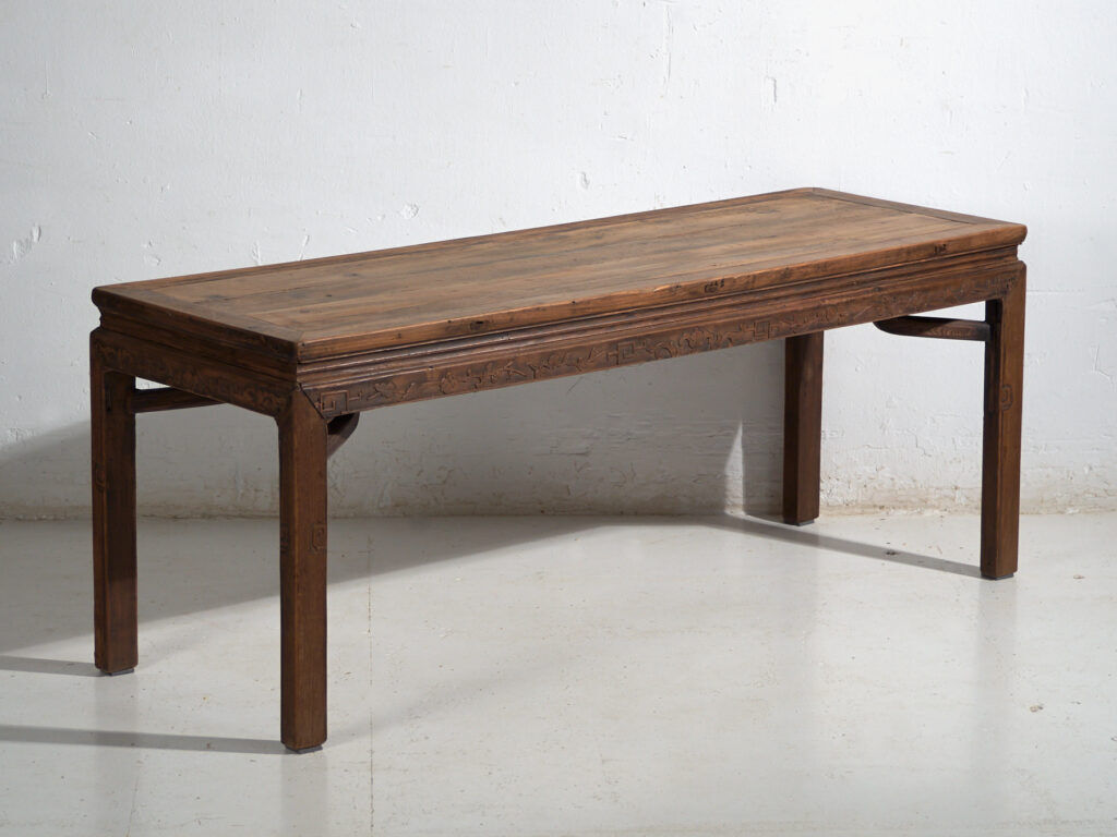 Antique pine bench table – China, circa 1900
