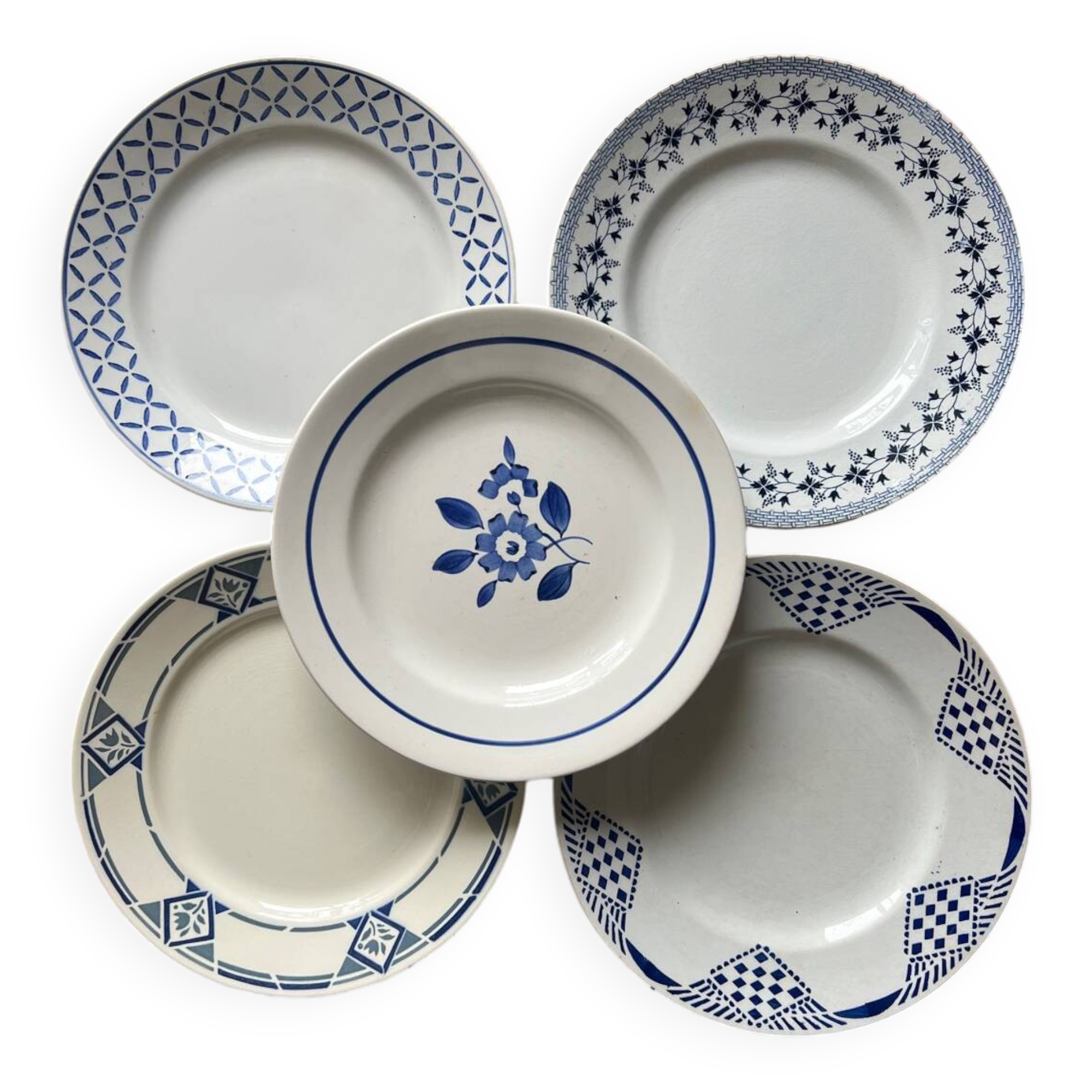 Mismatched dinner plates