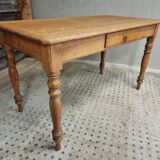 Antique oak table dining table kitchen table 69 x 130 cm