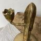 Brass candlestick, in the shape of a cactus
