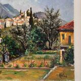 Canvas signed André Raibaud “Provence landscape”
