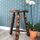Vintage tripod stool