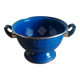 Vintage blue enamelled strainer