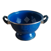 Vintage blue enamelled strainer