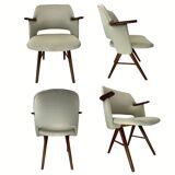 Set of 4 midcentury FT30 dining chairs by Cees Braakman for Pastoe, Dutch 1950s