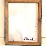 Tableau Huile Couteau Abstrait Rose