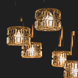 Chandelier waterfall 5 fires