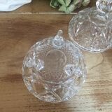Bonbonnière verre ciselé