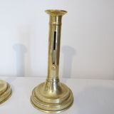 Pair of brass candlesticks