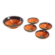 Set Of Ceramic Bowls By Ditta Abrhamova, Czechoslovakia 1980s