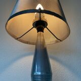 Large table lamp (108cm) designed by Kovacs and Sonneman for Escapade Paris vintage from the 80s in metal and chrome.