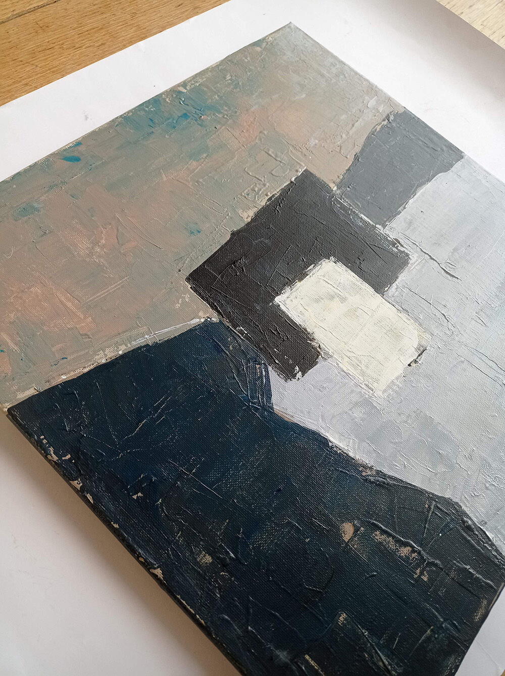 Modern painting - abstract landscape