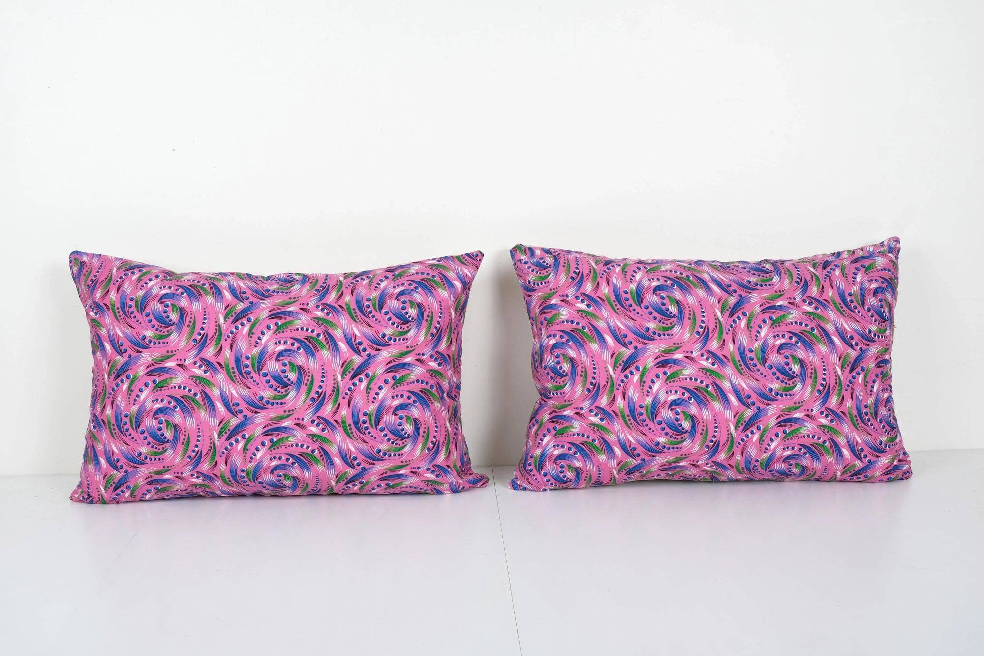 Set of 2 vintage Turkish cushion covers 56x41 cm