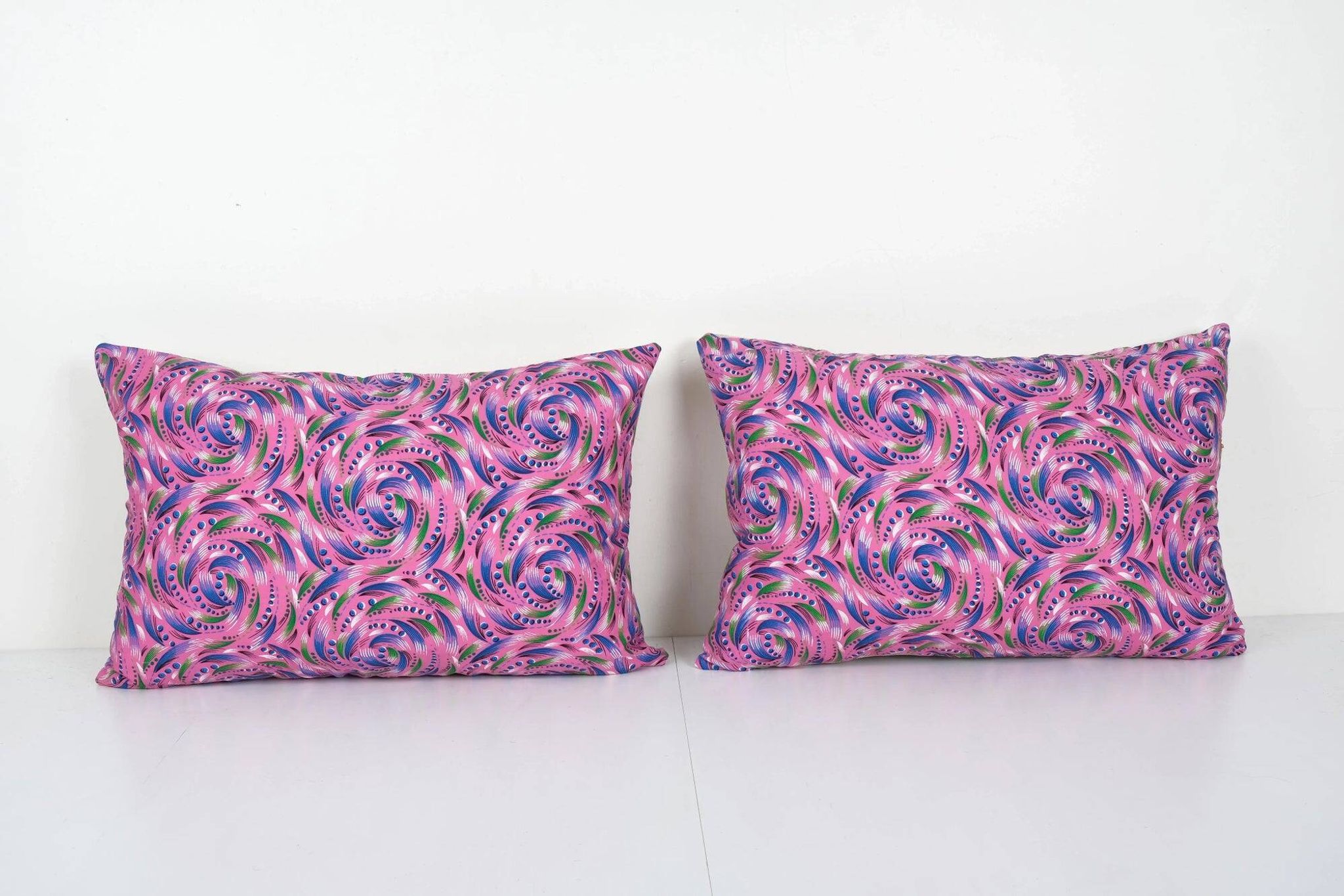 Set of 2 vintage Turkish cushion covers 56x41 cm