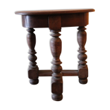 Solid oak console. Late 19th century