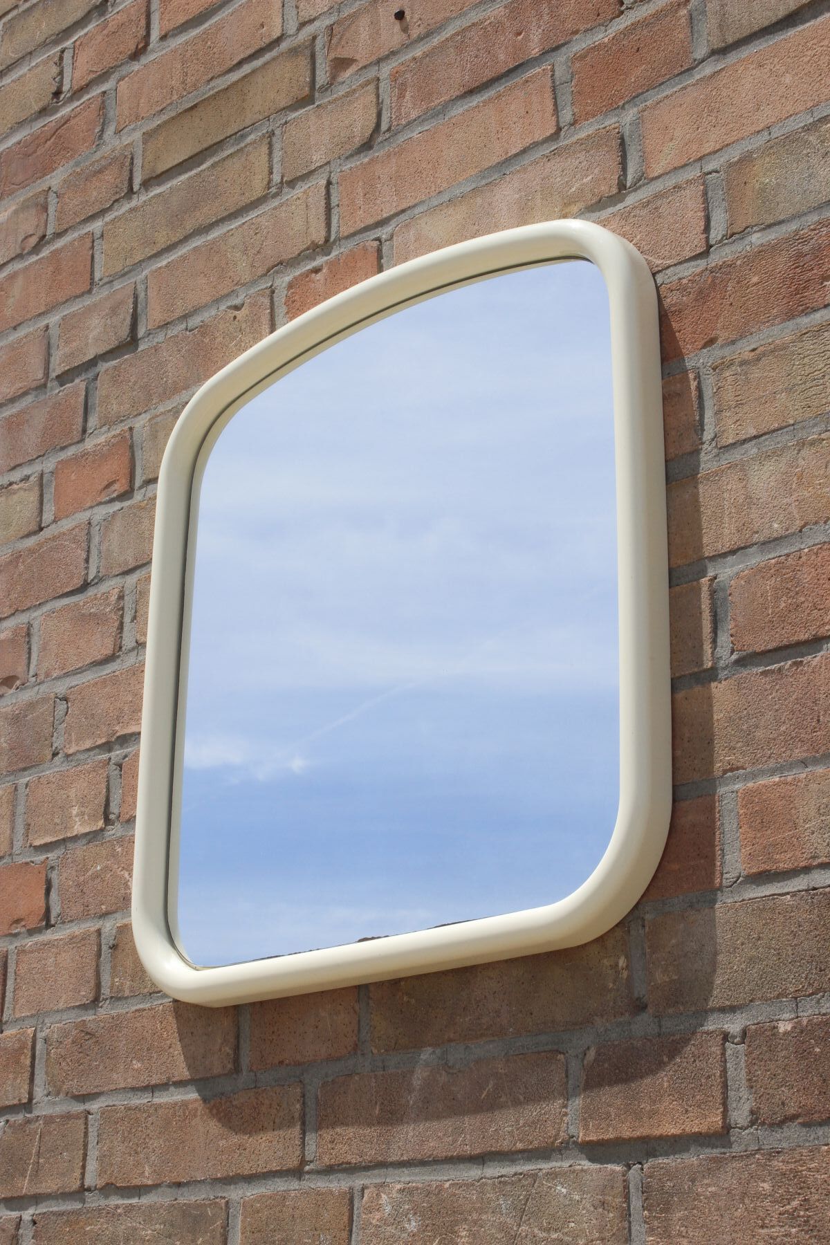 Space Age plastic mirror, Germany 1970s 59x56cm