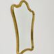 Curved wall mirror in gilded wood Chelini Firenze, mid-century, Italy, 1950s.