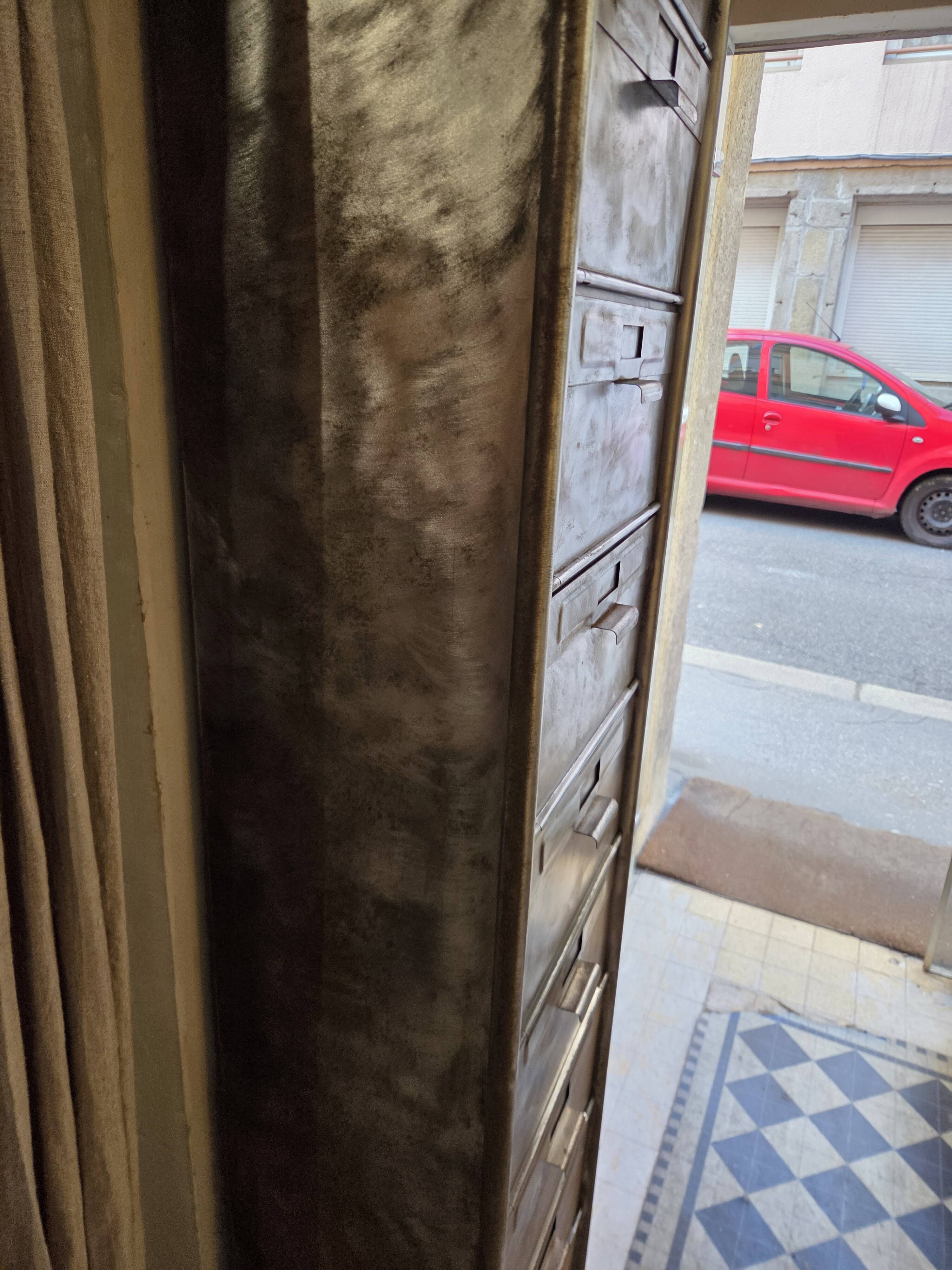 steel locker with flaps