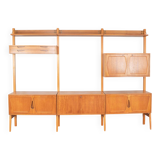 Teak Wall Unit by Kjell Riise for Rival Brodrene Jatogs, 1960s, Set of 3