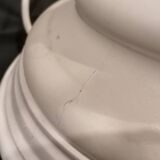 Large ceramic lamp from Manises with floral decoration  
-Circa 1960/1970