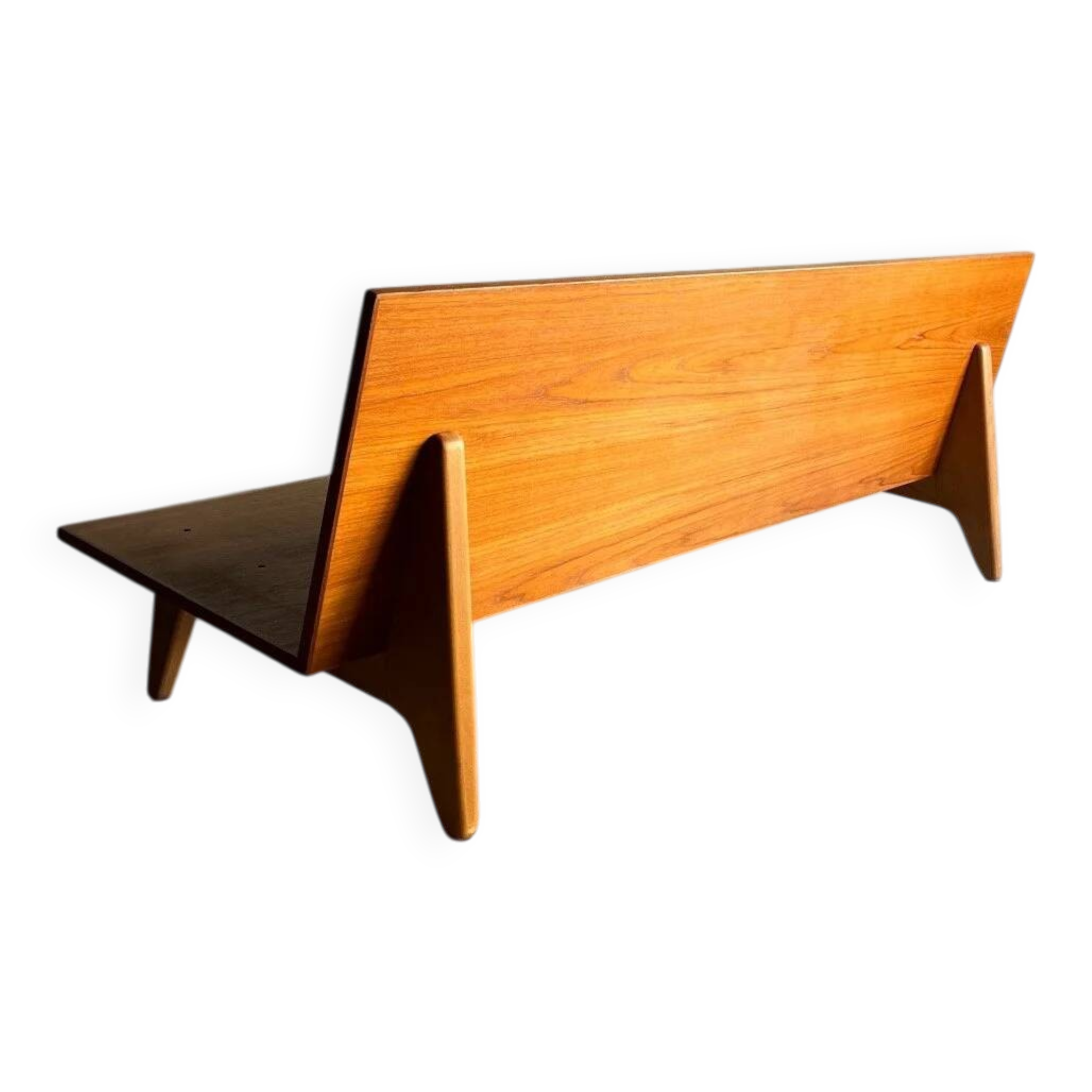 Teak daybed sofa by Gustaf Hiort Af Ornäs | Finland | 1950s