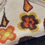 Tapis Vintage Floral Latch Hook