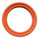 Vintage round orange plastic mirror Cattaneo - Space Age Design