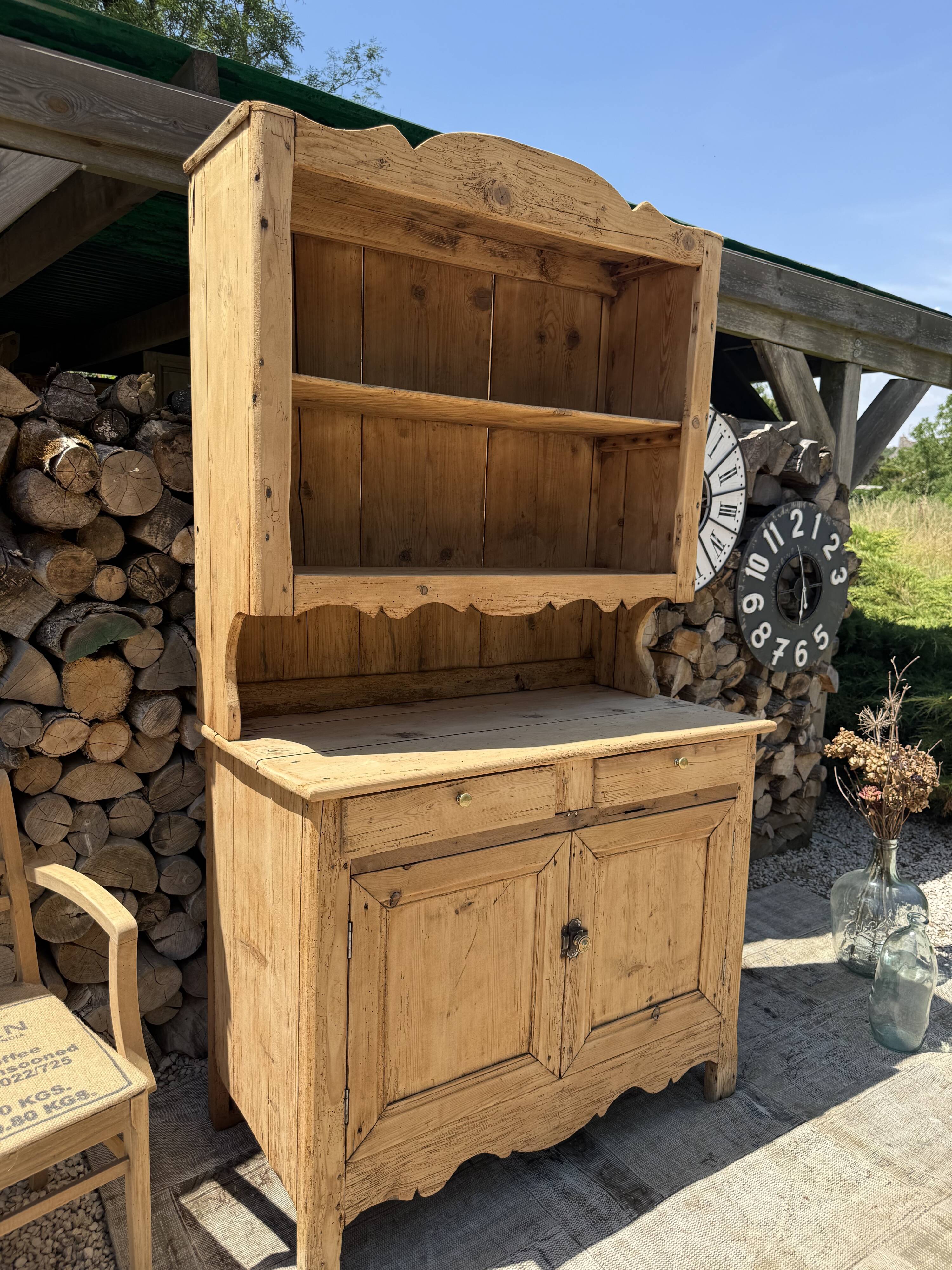 Solid wood sideboard / Two-body buffet