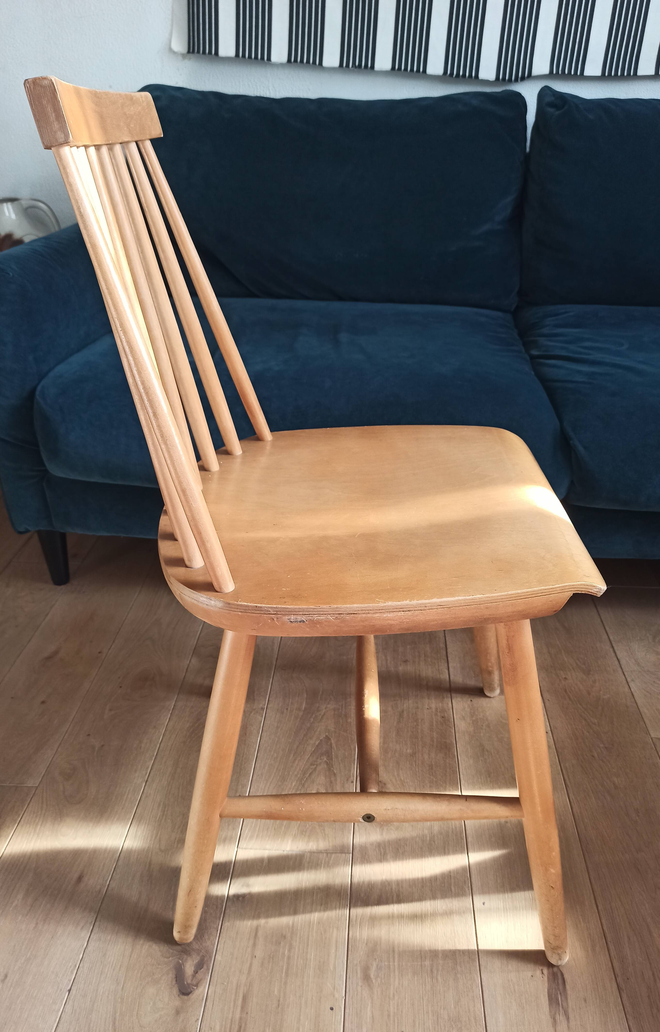 Chaises en bois vintage Ikea 1960