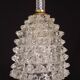 Extraordinary Clear Rostrato Murano Glass Penadant by Barovier & Toso, 1940