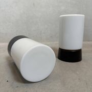 2x vintage ceiling lamp – bakelite and opaline