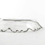 Biedermeier dish, transparent crystal, Czech Republic, 19th century