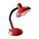Red desk lamp