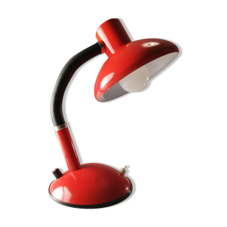 Red desk lamp