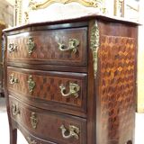 Commode en marqueterie de cubes d'époque Napoléon III