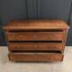 Louis XVI 18th century blond mahogany chest of drawers with three drawers