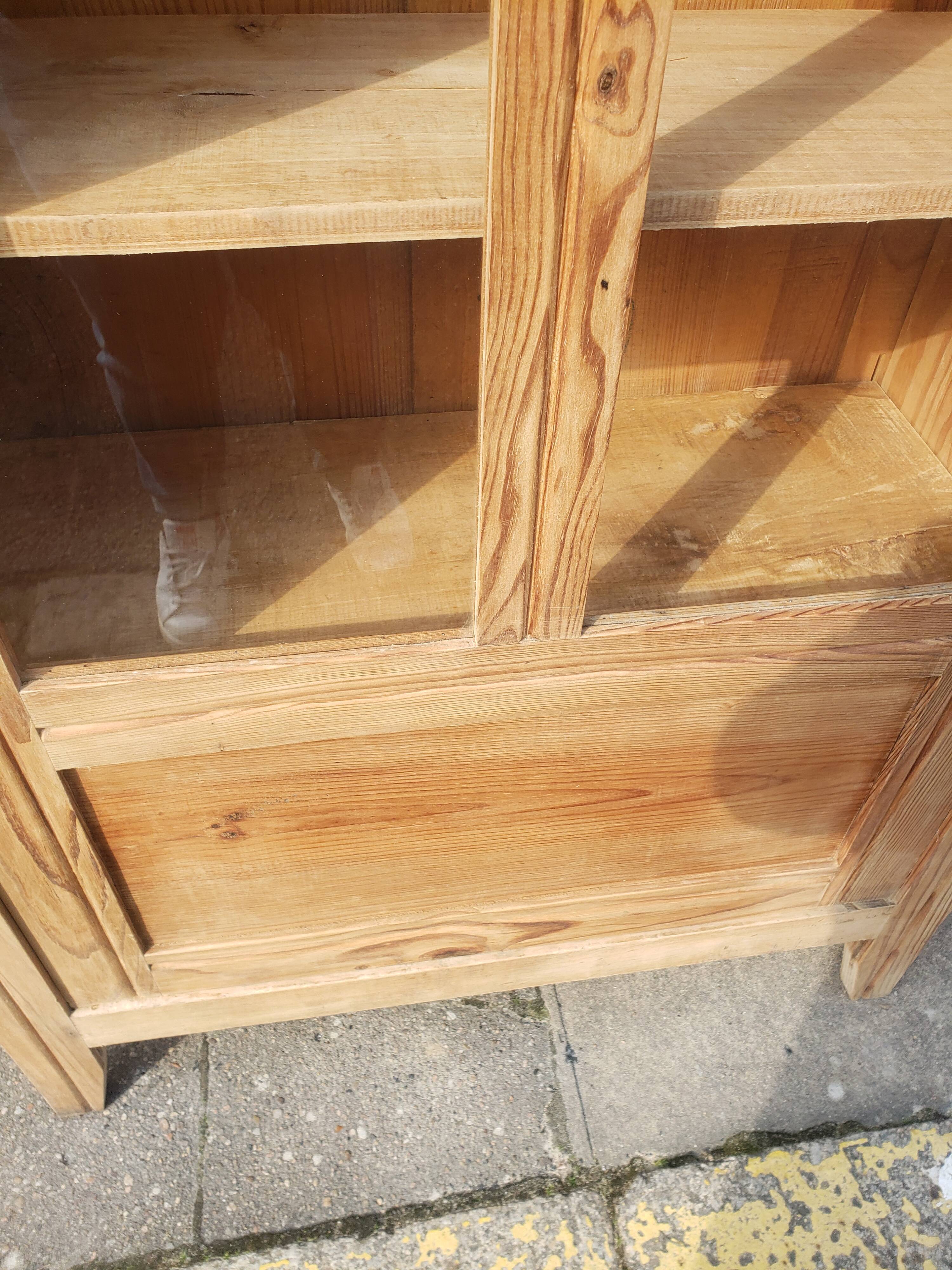 Parisian cabinet glazed raw wood