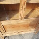 Parisian cabinet glazed raw wood
