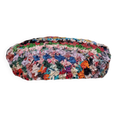 Handmade Berber pouf in wool 60 X 60 X 20 CM