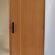Parisian wardrobe in natural blond mahogany from the 1960s
