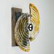 Vintage Brutalist wall light, Italy, 1970s