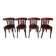 Set de 4 chaises de bistrot 1950
