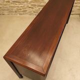 Vintage Scandinavian design sideboard with tambour doors