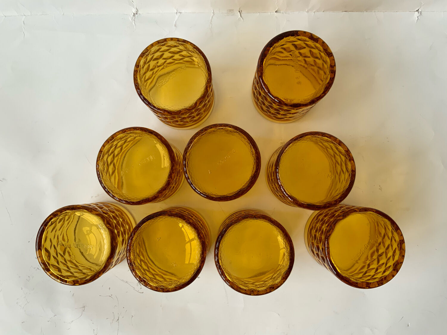 Vintage amber glasses