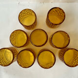 Vintage amber glasses