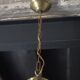Vintage chandelier, white opaline chandelier and metal, opaline pendant, lamp