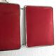 Mirror triptych vintage raspberry barber 1960 - 23 x 56 cm
