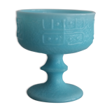 Coupe en opaline bleu turquoise