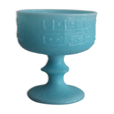 Cut in turquoise blue opaline